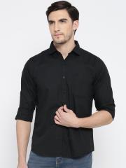 Pepe Jeans Men Black Solid Casual Shirt