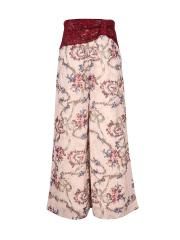 CUTECUMBER Girls Beige Printed Palazzo Trousers