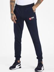 Puma Adults-Men Blue Solid Track Pants