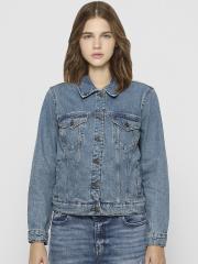 ONLY Women Blue Denim Jacket