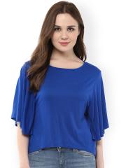 Harpa Women Blue Solid Top