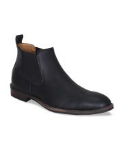 Get Glamr Men Black Flat Boots