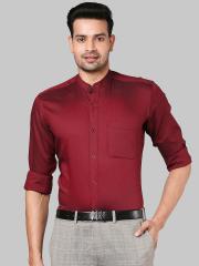 Raymond Men Maroon Opaque Formal Shirt