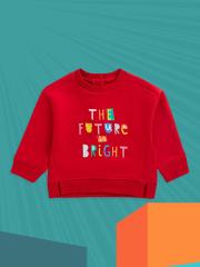 mothercare Girls Red Printed Sweatshirt