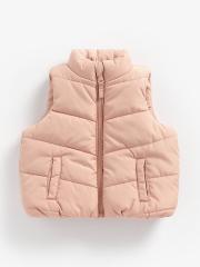 mothercare Infant Girls Pink Solid Padded Jacket