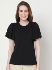 Vero Moda Women Black T-shirt