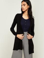 CODE by Lifestyle Women Black Solid Shrug