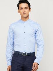 CODE by Lifestyle Men Blue Opaque Casual Shirt