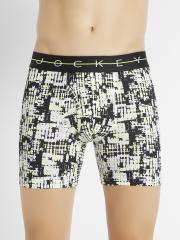 Jockey Men White & Black Printed Trunk NY03-0105-WBL06