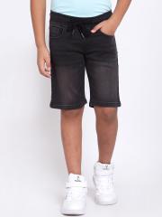 Pepe Jeans Boys Black Washed Denim Shorts