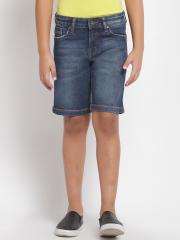 Pepe Jeans Boys Blue Washed Denim Shorts