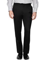 Van Heusen Men Black Solid Formal Trousers