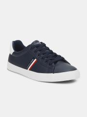 U S Polo Assn Men Navy Blue PU Sneakers