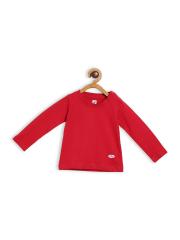 612 league Boys Red Solid T-shirt