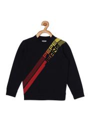 Pepe Jeans Boys Black Striped Sweatshirt