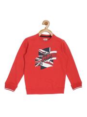 Pepe Jeans Boys Red Printed Sweatshirt