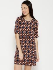 Vero Moda Women Multicoloured Printed Shift Dress