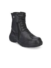 Eego Italy Men Black Leather Rider Boots