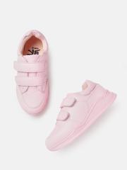 YK Girls Pink Solid Sneakers