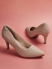 CODE by Lifestyle Women Beige Solid Pumps