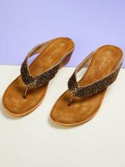 Melange by Lifestyle Women Brown Comfort Sandals