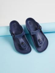 Fame Forever by Lifestyle Boys Navy Blue Solid Thong Flip-Flops