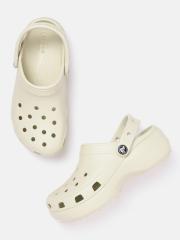 Crocs Women Off White Croslite Clogs