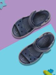 Crocs Kids Unisex Navy Blue Solid Croslite Bayaband Comfort Sandals