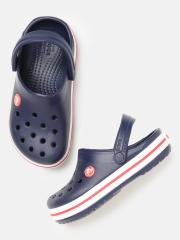 Crocs Kids Unisex Navy Blue Solid Croslite Crocband Clogs