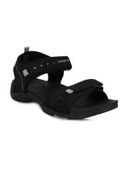 Campus Men Black Solid Sports Sandals