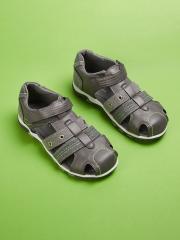 Fame Forever by Lifestyle Boys Grey PU Fisherman Sandals