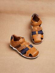 Fame Forever by Lifestyle Boys Beige & Blue Fisherman Sandals