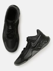 Nike Men Black Fly.By Leather Basketball Shoes