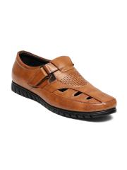 Ferraiolo Men Tan Shoe-Style Sandals