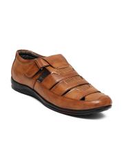 Ferraiolo Men Tan Shoe-Style Sandals