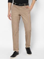 Allen Solly Men Beige Slim Fit Chinos Trousers