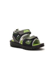 Bubblegummers Boys Green & Grey Comfort Sandals