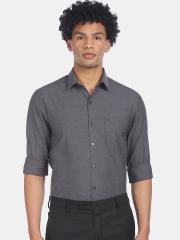 Arrow Men Grey Solid Formal Shirt