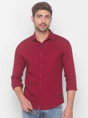 SPYKAR Men Red Casual Shirt