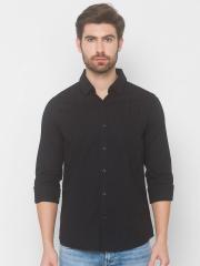 SPYKAR Men Black Casual Shirt