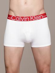 Calvin Klein Underwear Men White Solid Trunks - NB3031100