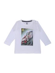 612 league Boys White Printed T-shirt