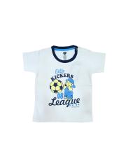 612 league Boys White Printed T-shirt