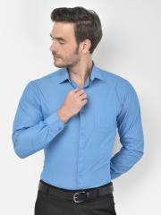 Canary London Men Blue Smart Formal Shirt