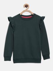 YK Girls Green Sweatshirt