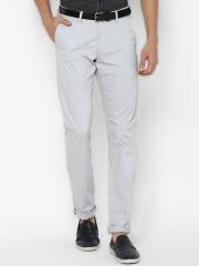 Allen Solly Men Grey Slim Fit Chinos Trousers