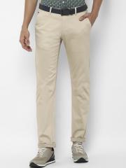 Allen Solly Men Beige Slim Fit Chinos Trousers