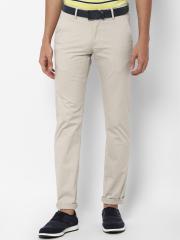 Allen Solly Men Beige Slim Fit Chinos Trousers