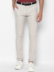 Allen Solly Men Grey Slim Fit Chinos Trousers