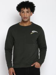 Wrangler Men Green Sweatshirt